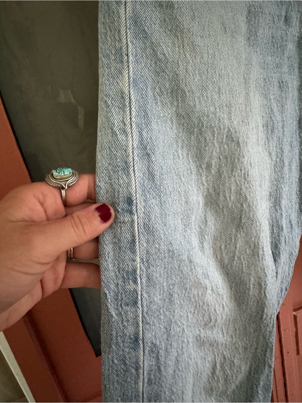 Levi's Wedgie Straight Light Wash Button-Fly Jeans - Picture 6 of 8